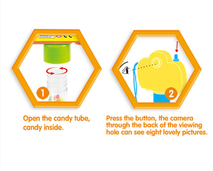 Juguetes con <span class=keywords><strong>Dulces</strong></span> Sin Azúcar, Cámara de Plástico Promocional con Visor de Fotos, <span class=keywords><strong>Dulces</strong></span> Duros y Blandos para Niños Mayores de 3 Años - Product Image 3