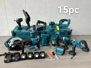 ชุดเครื่องมือไฟฟ้าแท้ <span class=keywords><strong>Makita</strong></span> รุ่น MAKKIT30 สำหรับ OEM ขายพิเศษ พร้อมแบตเตอรี่ลิเธียม 4-18V-5AH จำนวน 24 ชิ้น - Product Image 4