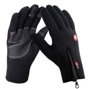 Guantes cálidos impermeables de dedo completo para hombre para invierno motociclismo pantalla táctil guantes deportivos al aire libre - Product Image 3