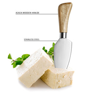 Hình bầu dục bằng gỗ pho mát charcuterie Board Set đá cẩm thạch Slate pho mát Hội Đồng Quản trị Platter Bộ quà tặng cho pho mát bánh món khai vị cắt khối - Product Image 2