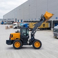 2026 NEUER Gelenkiger Mini-Radlader mit Palettengabel und Frontschaufel Kompakter 4x4 Radlader für Landwirtschaft und Ranchbetrieb