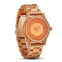 Jam Tangan Kayu Vintage Baru 2026 Unisex Mewah Analog Quartz Movement Tahan Air 3Bar Kristal Hardlex Kunci Lipat
