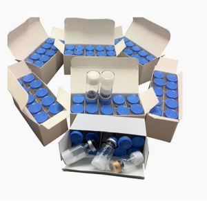 Flacons en verre transparent de qualité médicale avec bouchons à sertir bleus uniformes |   Flacons de poudre lyophilisée pour soins de la peau en gros - Product Image 6