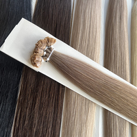 Extensions de cheveux à pointe plate en kératine, cheveux indiens bruts de temple, donneur unique, qualité supérieure, 25 grammes, modèle 2026