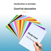 Papier autocollant kraft A4 multicolore, 50 feuilles, étiquettes rectangulaires pour impression laser, emballage