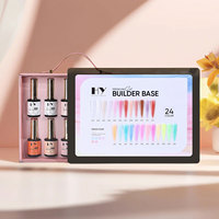 Hanyi HEMA TPO Free 15ml Kit de Gel de Base Constructeur Haute Qualité Marque Privée Résine Naturelle LED Base Caoutchouc à Structure Durable