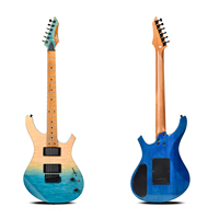 Sevillana JOM-910 Factory Custom Gradient Blue Quilted Maple Electric Guitar for Wholesale OEM ODM