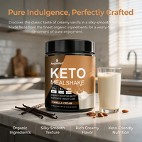 Aeglewell Poudre de shake de repas KETO sans sucre, shake de repas Keto sans sucre, shake de repas au chocolat, substitut de repas, shakes protéinés