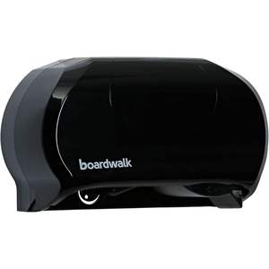 Distributeur de papier toilette double standard Boardwalk R3670BKBW 13 pouces X 6,75 pouces X 8,75 pouces Noir-13 In. X 6,75 pouces X 8,75 pouces - Product Image 1