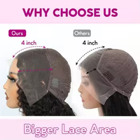 Perruques Bob en promotion, couleur cachée Peekaboo, mèches rouges, bleues et roses, double densité, ultra-lisses, transparentes HD, perruques frontales complètes en dentelle