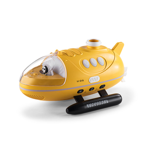 Humidificateur ultrasonique de table en forme de sous-marin, alimenté par USB, avec contrôle tactile, minuterie, lumière LED jaune, diffuseur d'arômes pour la maison - Product Image 2