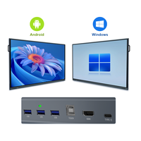 Pantalla Plana Interactiva 4K UHD de 65, 75 y 86 Pulgadas, Android, 40 Puntos Táctiles, Pizarra Inteligente para Escuelas con Ranura OPS, FCC/CE para Educación