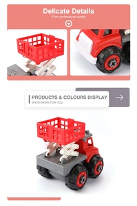 Los <span class=keywords><strong>niños</strong></span> construir y jugar ascensor <span class=keywords><strong>coche</strong></span> bricolaje montar vehículos de construcción conjunto de juguete con la herramienta - Product Image 5