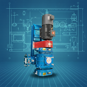 Soplador de aire de alto rendimiento con motor de tres lóbulos, bomba de vacío AC para acuicultura, accionamiento directo - Product Image 1