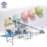 Automatische marshmallow-extruder productielijn met depositiemodule voor meerdere kleuren gevulde marshmallows