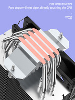 OEM ODM 4 Heat Pipe CPU Cooler 120mm ARGB PWM Cooling Fan Tower Heatsink Custom Logo for Intel AMD Desktop PC