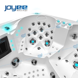 JOYEE Chine usine bas <span class=keywords><strong>prix</strong></span> haute qualité en plein air rectangle massage bain à remous <span class=keywords><strong>spa</strong></span> combo massage <span class=keywords><strong>spa</strong></span> pour <span class=keywords><strong>4</strong></span> personnes - Product Image 5