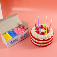 Bestseller 288 Stück Geburtstagskerzen Mehrfarbig 4 Farben Raucharm Ohne Tropfen Dekorative Kerzen Geburtstagsgeschenk für Partys