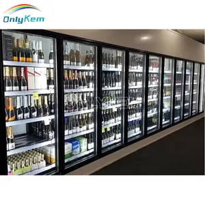 Display Glass Door Cold Storage Commercial Walk-in Cooler Freezer Room For C-Store