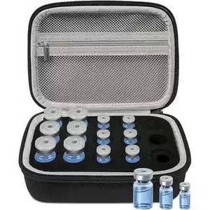 Organisateur de flacons de peptides, petite boîte mignonne avec couvercles, pour rangement au réfrigérateur, forme rectangulaire, 3 ml, 16 compartiments, 30 compartiments, 63 compartiments - Product Image 2