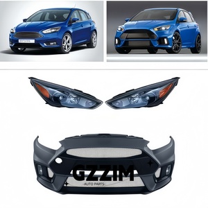 ชุดแต่งรอบคันพลาสติกขัดเงา สำหรับกันชนหน้า-หลัง กระจังหน้า ไฟหน้า ครบชุด ติดตั้งง่าย สำหรับรถฟอร์ด โฟกัส อาร์เอส ปี 2015-2018 - Product Image 1