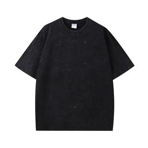 Camisetas de algodón grueso personalizables para mí Unisex de gran tamaño suelto hombro caído peso pesado liso Unisex en blanco - Product Image 4