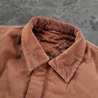 Veste de travail en toile de satin de canard vintage vieilli sur mesure OEM Streetwear pour homme, style Detroit