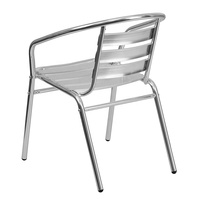 Ensemble de 4 chaises de jardin en aluminium empilables, meubles d'extérieur, salle à manger, vente en gros, bon marché, livraison gratuite