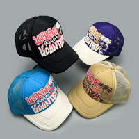 Casquette Trucker OEM 5 Panneaux en Mousse avec Logo 3D Brodé Personnalisé, Fabrication BSCI pour Grossistes, Style Y2K, MOQ Bas