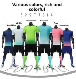 サッカージャージースポーツウェアメンズ大人用サッカーセット子供競技トレーニングチームユニフォーム半袖 - Product Image 6