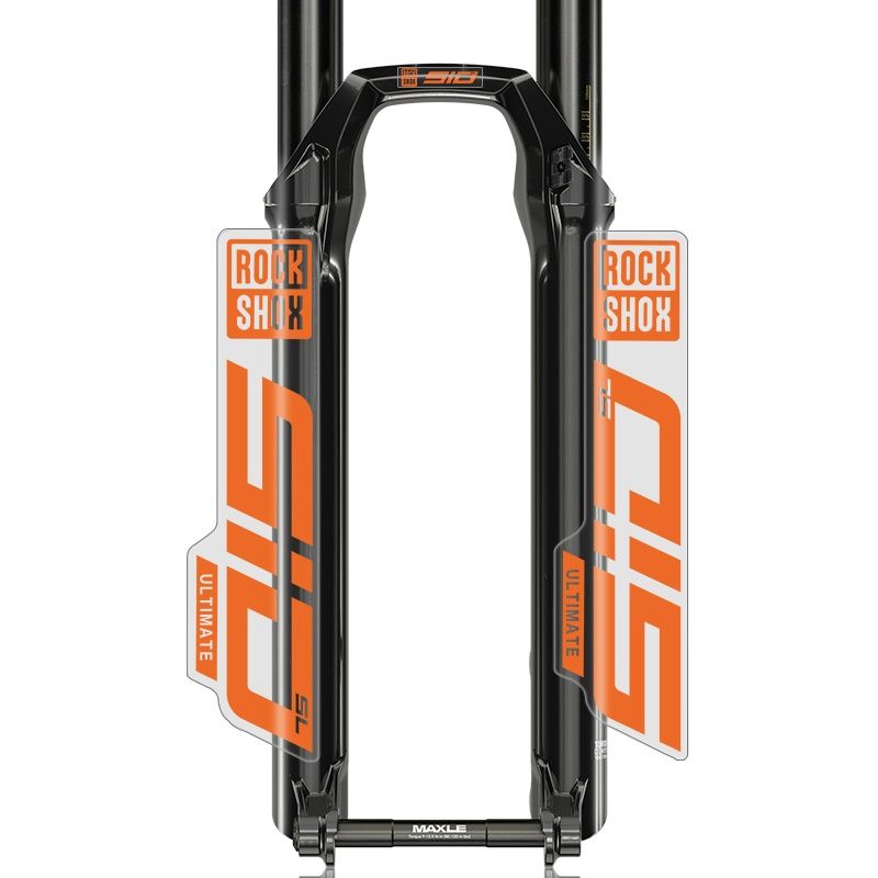 Autocollants Fourche VTT X-Fusion RV1 – Lot De 4, Jaunes, Anti-rayures