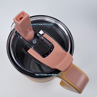 Gobelets en acier inoxydable de luxe de haute qualité bouteille d'eau sous vide et tasse à café avec couvercles et pailles pour le voyage