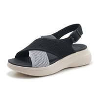 Nouvelles dames fond épais pente talon sandales été plage mode Simple tendance dames sandales décontracté confortable femmes chaussures de marche