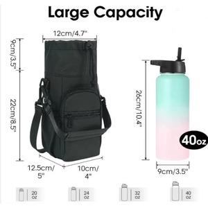 Échantillon gratuit : Sac isotherme personnalisé pour bouteille d'eau, sacoche de transport à bandoulière, sac isotherme pour bouteille de sport - Product Image 2