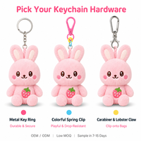 Porte-clés en peluche personnalisé en forme de légume, piment démoniaque, porte-clés en peluche doux avec logo personnalisé, dessin animé, pour cadeau promotionnel