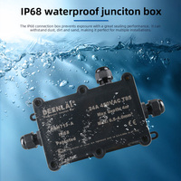 Boîte de jonction électrique extérieure IP68 FSH713-A, boîtier en plastique étanche à 3 voies pour câblage électrique