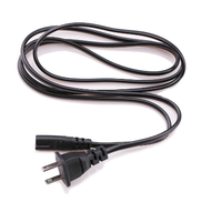Câble d'alimentation CA 1,5 m à 2 broches (EU/US) pour chargeur de batterie d'ordinateur portable et adaptateur d'alimentation pour console de jeu PS2, PS3 Slim, PS4