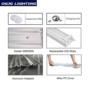 Chiếu sáng trong nhà <span class=keywords><strong>LED</strong></span> ống đèn cảm biến chuyển động 4ft 40W 60W 0-10V Dimmable cầu thang dẫn ánh sáng tuyến tính - Product Image 4