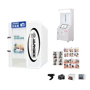 Customizable Photo Booth Machine Shell Instant Mirror Photo Booth Print Picture Vending Machine With Payment Processing