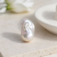 Perles baroques d'eau douce de qualité AAAA, 14 mm+, blanches, naturelles, pour la fabrication de bijoux