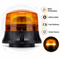 Feux de signalisation rotatifs à LED pour véhicules d'urgence SENKEN, lumière stroboscopique d'avertissement, IP65, ambre, sécurité pour les secours, les pompiers, les ambulances, les voitures