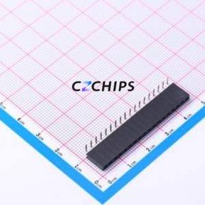 PM254-1-18-W-8.5 Pin Socket Bent Lead Through Hole,P=2.54mm Connector 1x18P 2.54mm Square Hole Right Angle Insert - Product Image 1