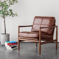 Fauteuil de salon rétro en bois massif de style chinois