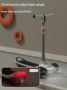 맞춤형 조정 가능한 접이식 어린이 발 스쿠터 어린이 킥 스쿠터 어린이 3 륜 스쿠터 어린이를위한 - Product Image 2