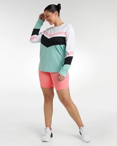 KY定制运动服Femme 2件套瑜伽套装健身房主动穿色块长袖瑜伽衬衫和自行车短裤套装 - Product Image 6