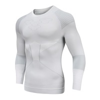 Série Hiver Argentée – Collant de Compression Unisexe pour Ski, Sport, Fitness, Marathon, Motif Léopard, 100% Nylon, Fonctionnel et Anti-Humidité