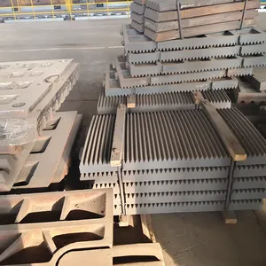 하이 퀄리티 망간 스틸 캐스팅 조 크러셔 액세서리 광석용 마모 부품-합금 조 플레이트 - Product Image 1