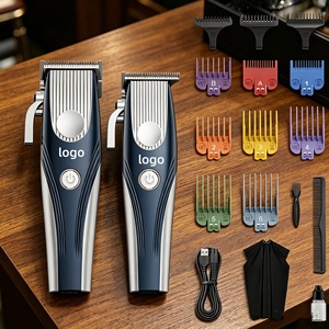 Kit Profesional de Cortapelos y Recortadoras para Barbería, 9000 rpm, Cuchilla DLC, Máquina de Cortar Cabello sin Escobillas, Maquinas de <span class=keywords><strong>Barberia</strong></span> - Product Image 5