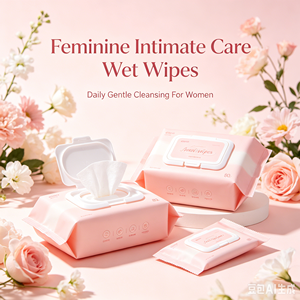 Lingettes intimes non tissées jetables pour l'hygiène féminine, marque distributeur, vente directe, pour le nettoyage vaginal - Product Image 2