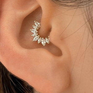 CANNER Factory Wholesale S925 Sterling Silver CZ Opal <b>Cartilage</b> Jewelry 18K Gold Piercing Clicker <b>Hoop</b> Earrings for Woman - Product Image 6